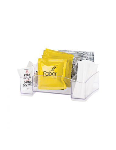Faber Porta Accessori Caffè per Macchina caffè Slot Plast Inox e Myto
