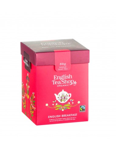 ENGLISH TEA SHOP ENGLISH BREAKFAST sfuso a foglie intere Eco-box 80 g.