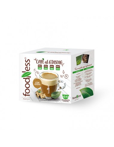 FOODNESS Dolce Gusto CAFFE al GINSENG con ZENZERO Confezione 10 capsule