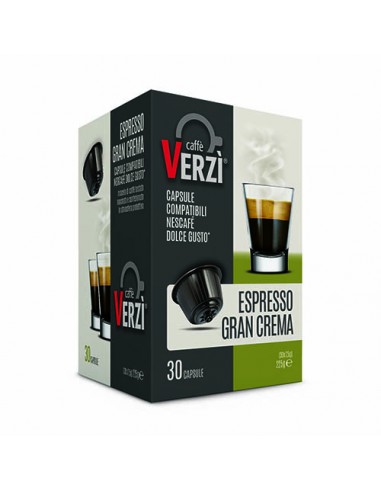 CAFFE VERZI Dolce Gusto MISCELA GRAN CREMA - Cartone 30 Capsule