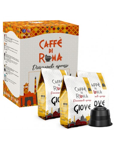 CAFFE DI ROMA DOLCE GUSTO GIOVE Cartone 48 Pz. 3 Sacchetti da 16 capsule
