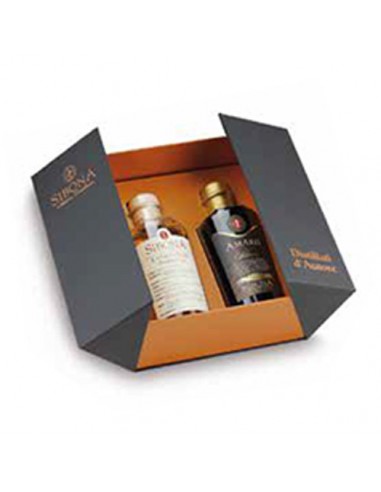 DISTILLERIA SIBONA DUO Confezione Esposizione con Barbera e Amaro Sibona