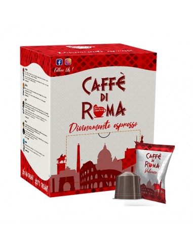 CAFFE DI ROMA Nespresso VULCANO Cartone 100 Capsule