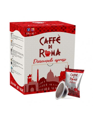 CAFFE DI ROMA BIALETTI VULCANO Cartone 100 Capsule Compatibile ALLUMINIO
