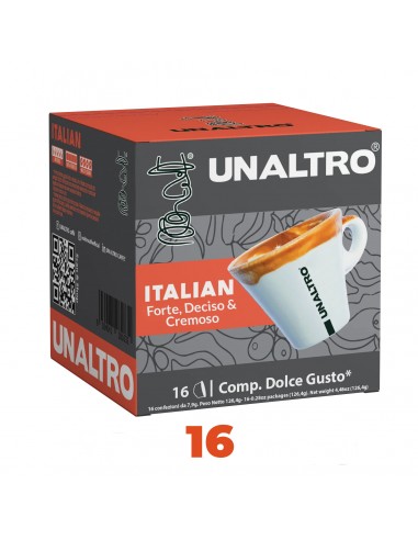 UNALTRO CAFFE DOLCE GUSTO ITALIAN - ASTUCCIO 16 Capsule Autoprotette