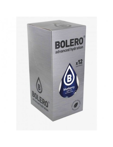 BOLERO DRINK BLUEBERRY - BOX 12 Bustine da 9 Grammi al Mirtillo Blu