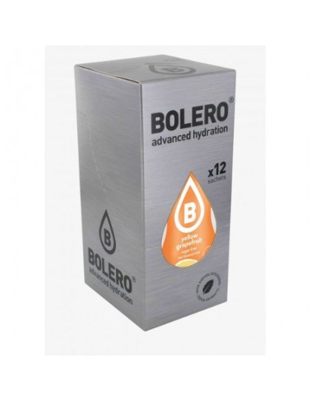 BOLERO DRINK GRAPEFRUIT-YELLOW - BOX 12 Bustine da 9 Grammi al Pompelmo Giallo