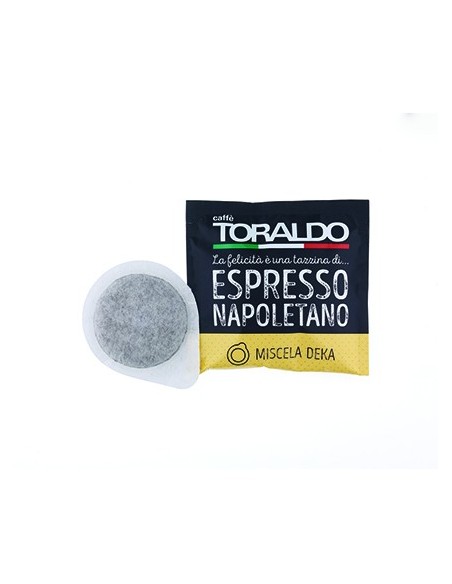 CAFFE TORALDO Cialda Miscela Deka Cartone 150 Cialde diametro 44