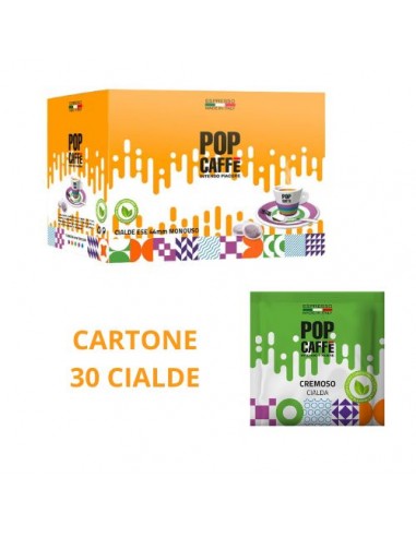 POP CAFFE CARTONE 30 CIALDE miscela CREMOSO diametro ESE44
