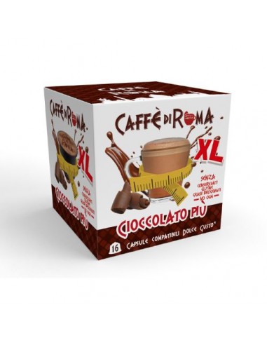 CAFFE DI ROMA DOLCE GUSTO CIOCCOLATO PIU' XL - Astuccio da 16 capsule