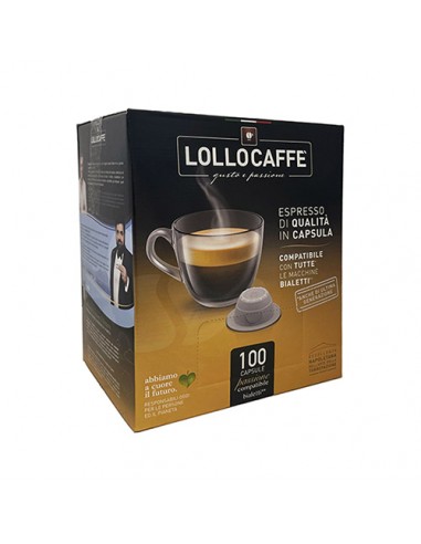 LOLLO CAFFE Bialetti NERO Cartone 100...