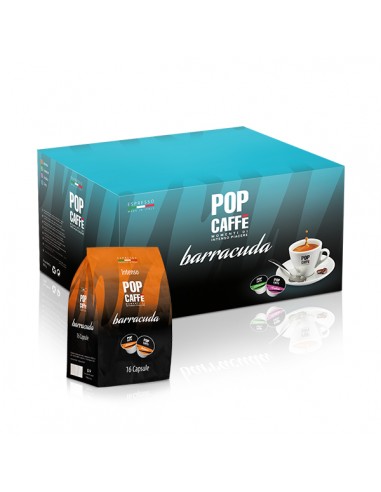 POP CAFFE BARRACUDA INTENSO - CARTONE 96 Capsule 6 Astucci da 16