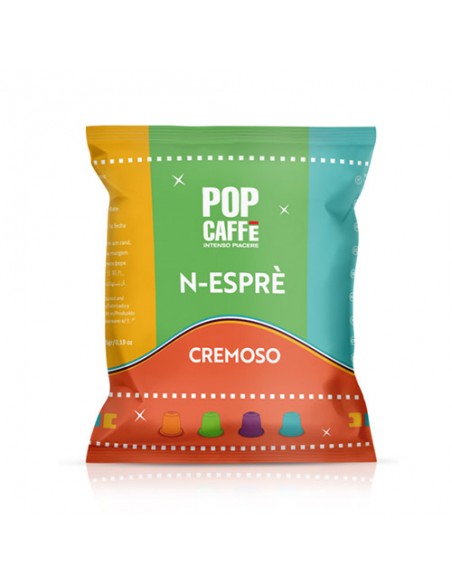 POP CAFFE N-ESPRE' miscela CREMOSO - Cartone 100 capsule