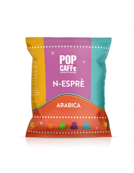 POP CAFFE N-ESPRE' miscela ARABICA - Cartone 100 capsule