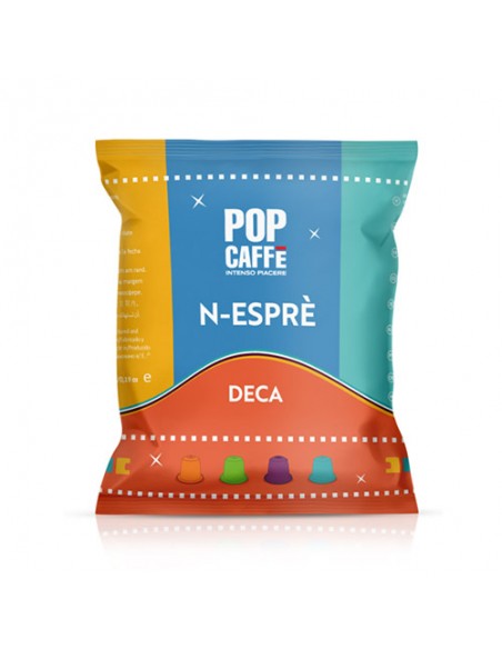 POP CAFFE N-ESPRE' miscela DECA - Cartone 100 capsule