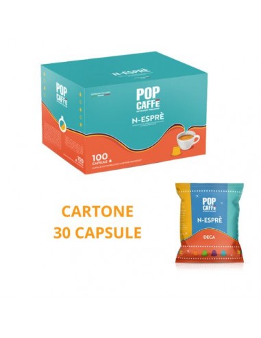 POP CAFFE NESPRESSO N-ESPRE' DECAFFEINATO - CARTONE 30 CAPSULE